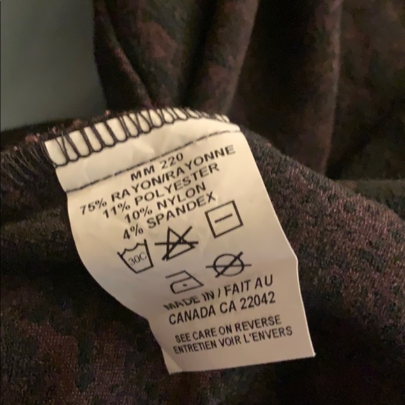 Plus size black pants with purple hints - Picture 4 of 4